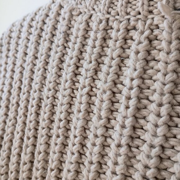 H&M Chunky Knit Sweater | Light Brown Pullover Long sleeve Sweater | Size M - Picture 10 of 10